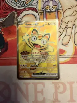 Pokemon Meowth Ex Ultra Rare 107/88 NM Perfect Order NEW IN HAND - Image 1