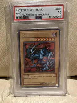 Yu-Gi-Oh! TCG Zoa Yu-Gi-Oh! The Falsebound Kingdom Promotional Card TFK-001 PSA5 - Image 1