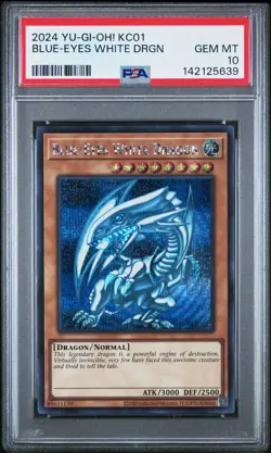 2024 YU-GI-OH! KC01-25TH ANV ULTIMATE KAIBA SET BLUE-EYES WHITE DRAGON PSA 10 - Image 1