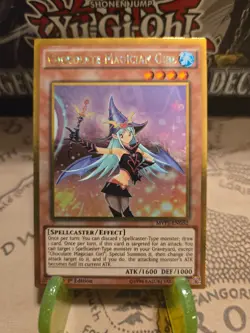 Yu-Gi-Oh Chocolate Magician Girl The Dark Side of Dimensions 1st Ed. Gold Ed. LP - Image 1