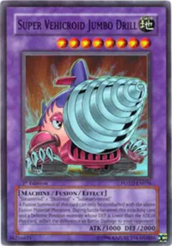 Moderately Played, English Yu Gi Oh Super Vehicroid Jumbo Drill - POTD-EN036 - S - Image 1