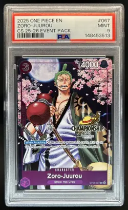 2025 One Piece Event Pack Vol.5 Zoro-Juurou Promo #OP05-067 PSA 9 - Image 1