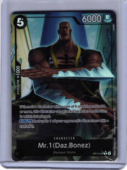 Mr.1 (Daz.Bonez) Alt Art OP14-090 R The Azure Sea's Seven - ONE PIECE Japanese - Image 1