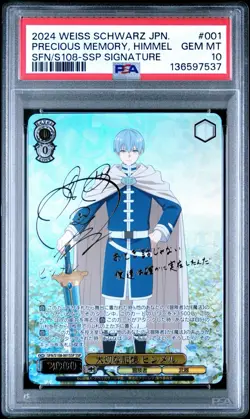 PSA 10 Signed Weiss Schwarz Himmel Precious Memories SFN/S108-001SSP SSP Frieren - Image 1