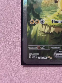 Pokemon Pikachu EX 200 HP Thunderbolt ASC EN 276/217 Holo Card - Image 3