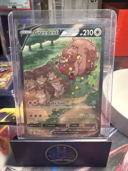 Pokemon TCG Greedent v Fusion Strike Holo Card 257/264 Full Art Ultra Rare NM - Image 1