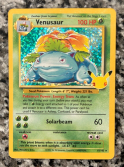 Venusaur 15/102 Celebrations: Classic Collection Holo Pokemon Card - Image 1