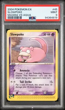 Slowpoke 45/95 Ex Team Magma vs Team Aqua Pokemon Card PSA 9 - Image 1