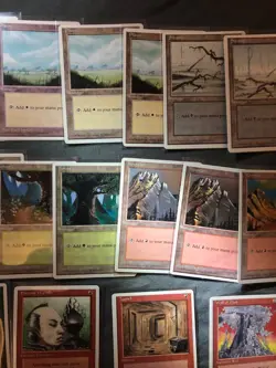 35x MTG Magic the gathering ALTERNATE 4th Edition Cards w/2x Lightning Bolt NM - Image 3