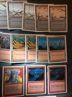 35x MTG Magic the gathering ALTERNATE 4th Edition Cards w/2x Lightning Bolt NM - Image 4