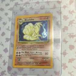 Pokemon Ninetales Holo Rare Base Set 12/102 Ken Sugimori Card - Image 1