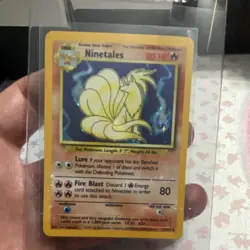 Pokemon Ninetales Holo Rare Base Set 12/102 Ken Sugimori Card - Image 2