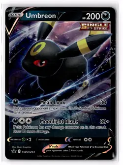 Umbreon V SWSH203 SWSH: Sword & Shield Promo Cards Holo NM - Image 1