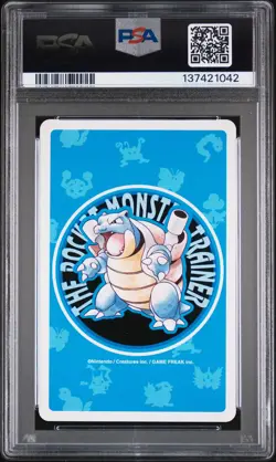 1998 POKEMON BLUE VERSION PLAYING CARDS 5 OF HEARTS #137 PORYGON PSA 10 - Image 2