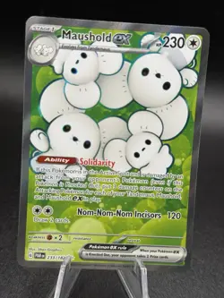 Pokemon TCG Maushold EX 233/182 --Full Art Ultra Rare Holo Card Paradox Rift - Image 1