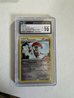 Pokemon TCG Escavalier Holo Rare Card 80/101 Noble Championship Staff CGC 10 - Image 1