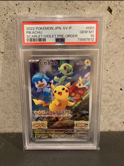 PSA 10 GEM MINT Pikachu Paldea Evolved ETB 027 SVP 2023 Black Star Promo Card - Image 1