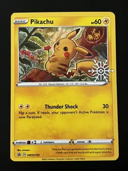 Pikachu - (Holiday Calendar) SWSH153 SWSH: Sword & Shield Promo Cards Holo - Image 1