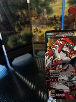Pokemon TCG Team Magma's Groudon EX Holo Rare Card 15/34 Double Crisis - Image 2