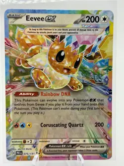 Pokemon TCG SV-Prismatic Eevee EX #75/131 Double Rare Card - Image 1