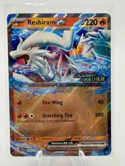 Reshiram EX 30/159 Holo Rare Pokemon Card – SV09 Journey Together NM - Image 1