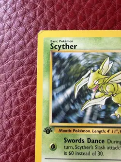 Scyther 1st Edition Jungle 26/64 Rare 1999 Pokemon TCG Card WOTC Vintage - Image 3