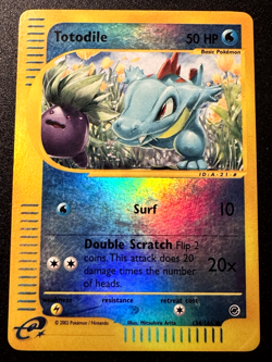 Totodile 134/165 Expedition Pokemon Card Reverse Holo Foil Rare HP - Image 1