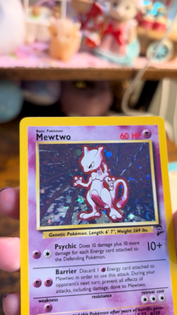 Pokemon TCG Mewtwo Card Lot Base Set II #10/130 & 51/108 Holo Rare Lot: LP/MP - Image 2