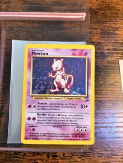 Pokemon TCG Mewtwo Card Lot Base Set II #10/130 & 51/108 Holo Rare Lot: LP/MP - Image 4