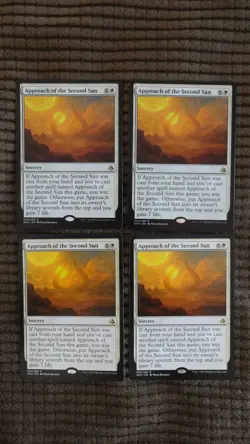 Magic: the Gathering / MtG Approach of the Second Sun x4 Amonkhet - Image 1