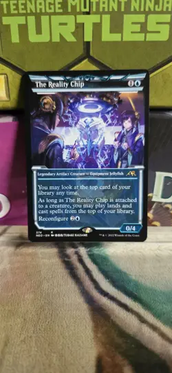 mtg-Kamigawa Neon Dynasty- The Reality Chip (Showcase) (R) NM - Image 1