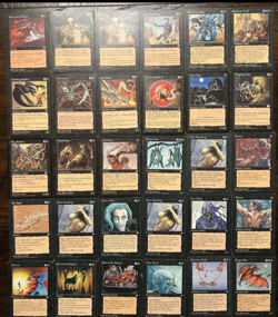 Vintage Magic The Gathering 1994-1997 Black Deck Black Boarder Lot 30 - Image 1