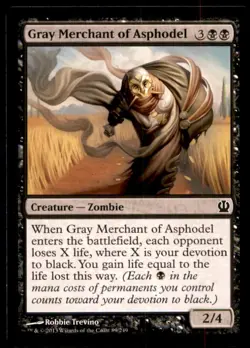 Gray Merchant of Asphodel LP Light Play Theros MTG [7490] - Image 1