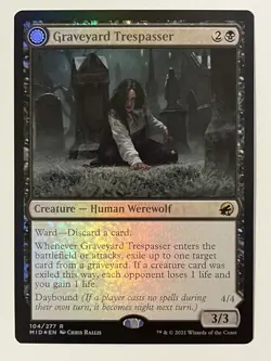 Graveyard Trespasser Innistrad: Midnight Hunt Foil MTG NM - Image 1