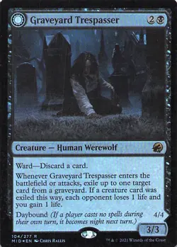 Graveyard Trespasser Innistrad: Midnight Hunt Foil - Image 1