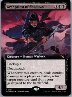 Archpriest of Shadows (Extended Art) R March of the Machine 356 NM Normal - Image 1