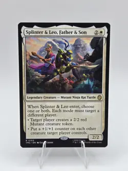 Splinter & Leo, Father & Son Commander: Teenage Mutant Ninja Turtles Regular NM - Image 1