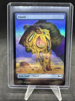Island L 0254 FOIL Pizza Land Full Art TMNT Teenage Mutant Ninja Turtles MTG NM - Image 1