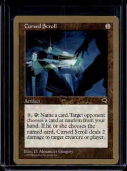 1999 Magic MTG World Championship Decks Cursed Scroll #NNO - Image 1