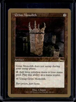 1999 Magic MTG World Championship Decks Grim Monolith #126 - Image 1