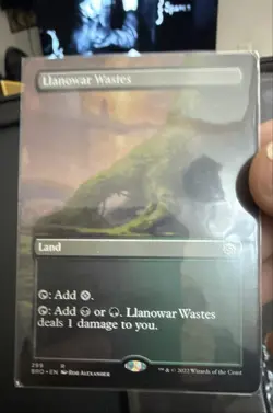 Llanowar Wastes (Borderless) The Brothers' War Regular T2 - Image 1