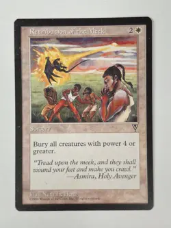 MTG Magic the Gathering English Visions Retribution of the Meek NM BB - Image 1