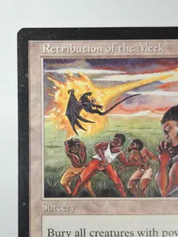 MTG Magic the Gathering English Visions Retribution of the Meek NM BB - Image 2