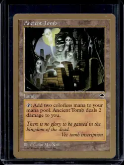 1997 Magic MTG Tempest Ancient Tomb #NNO - Image 1