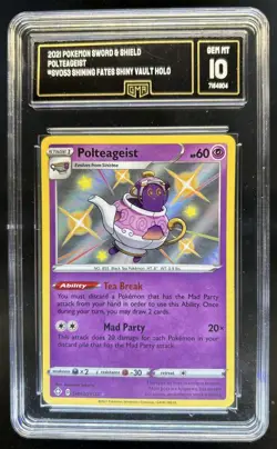 2021 Pokemon SWSH Shining Fates Polteageist Shiny Vault #SV053/SV122 GMA 10 - Image 1