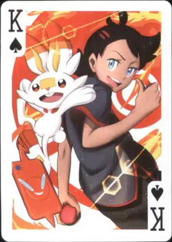 Japan PALCITY Pokemon Playing Card Poker Set #King of Spades Goh and Scorbunny - Image 1