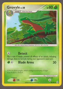 Grovyle 38/99 Platinum Arceus 2009 Pokemon Card Lightly Played LP - Image 1
