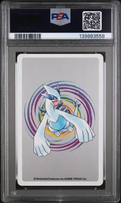 2000 POKEMON SILVER VERSION PLAYING CARDS 6 OF DIAMONDS #128 TAUROS PSA 8 - Image 2