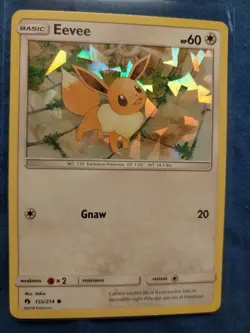 EEVEE 155/214 (CRACKED ICE HOLO) LOST THUNDER NM - Image 2