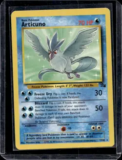 1999 Pokemon Fossil Articuno #17/62 - Image 1